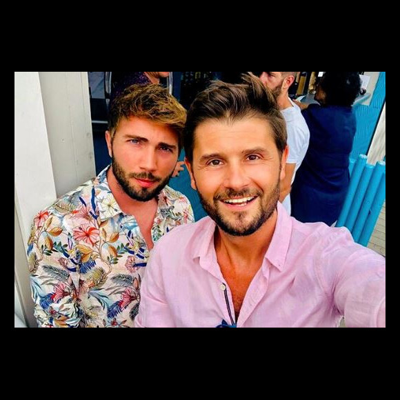Christophe Beaugrand en vacances dans le sud avec son mari Ghislain - Instagram, 5 août 2018