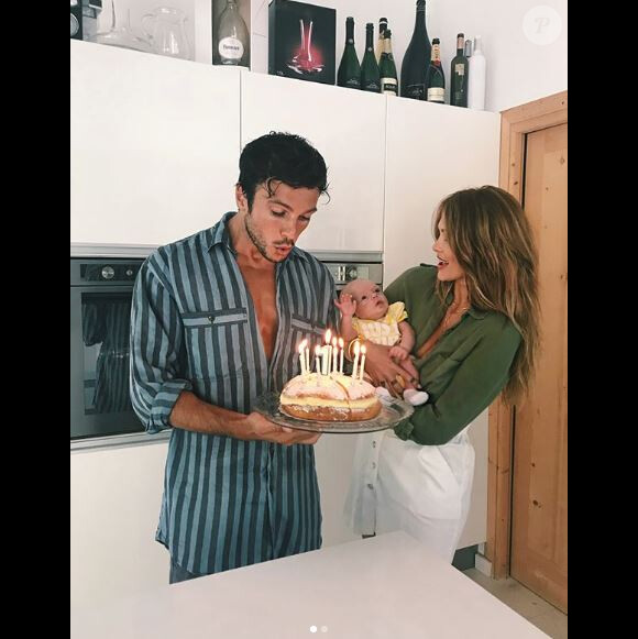 Caroline Receveur et Hugo Philip fêtent les un mois de Marlon - Instagram, 6 août 2018