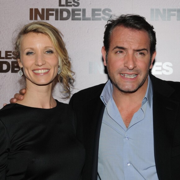 Archive - Alexandra Lamy et Jean Dujardin lors de l'avant-premiere des Infideles a Paris le 14 fevrier 2012