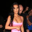 Kim Kardashian - Arrivées et sorties des célébrités venues au restaurant "Craig's" puis au club "Delilah" pour célébrer les 21 ans de Kylie Jenner à Los Angeles, le 9 août 2018.
