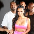 Kanye West et sa femme Kim Kardashian - Arrivées et sorties des célébrités venues au restaurant "Craig's" puis au club "Delilah" pour célébrer les 21 ans de Kylie Jenner à Los Angeles, le 9 août 2018.