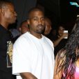 Kim Kardashian et son mari Kanye West - Arrivées et sorties des célébrités venues au restaurant "Craig's" puis au club "Delilah" pour célébrer les 21 ans de Kylie Jenner à Los Angeles, le 9 août 2018.