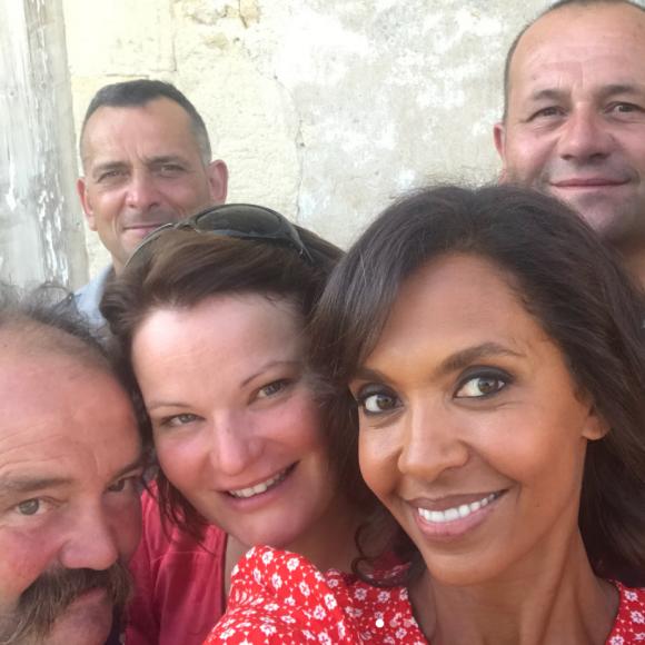 Karine Le Marchand en compagnie des agriculteurs de "L'amour est dans le pré" saison 13 - Instagram, 10 juillet 2018