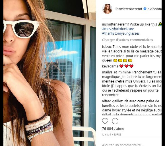 Kev Adams laisse un commentaire dans la dernière publication de sa chérie Iris Mittenaere - Instagram, 14 août 2018