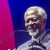 Kofi Annan et Hina Jilani participent au forum Global Citizen Live 2018 à Londres le 17 avril 2018.