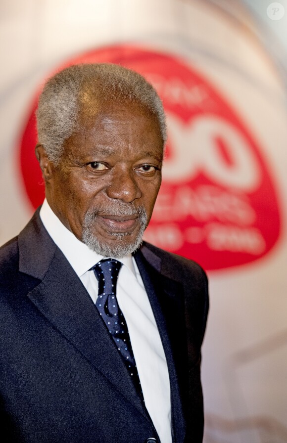 Kofi Annan assiste au 400ème anniversaire du groupe Vopak à Rotterdam le 5 octobre 2016.