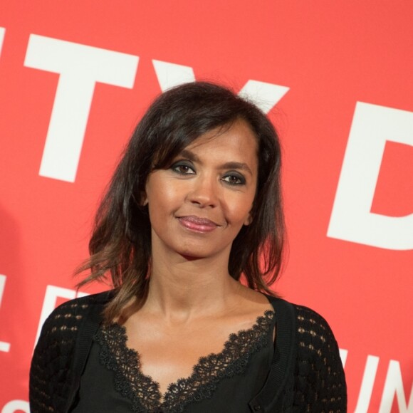 Semi-exclusif - Karine Le Marchand - Dîner de charité pour la fondation Samuel Eto'o au Petit Palais à Paris, France, le 5 avril 2018. © Tiziano da Silva/Bestimage