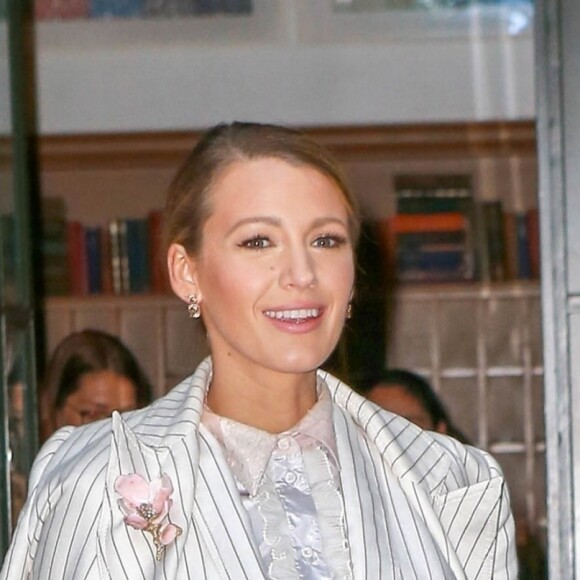 Blake Lively à la sortie de l'hôtel Crosby à New York, le 19 août 2018.