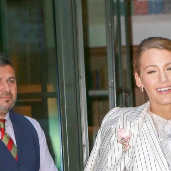 Blake Lively à la sortie de l'hôtel Crosby à New York, le 19 août 2018.