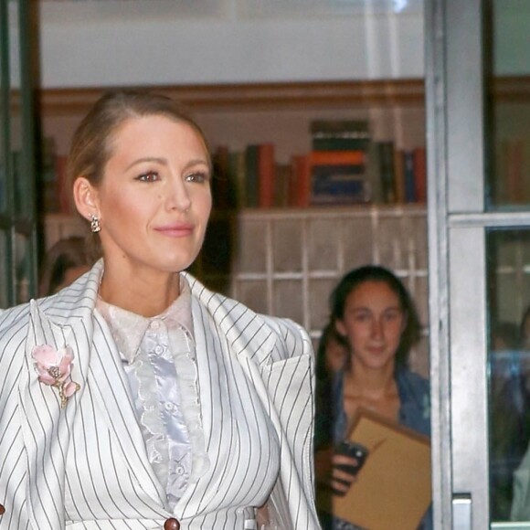 Blake Lively à la sortie de l'hôtel Crosby à New York, le 19 août 2018.