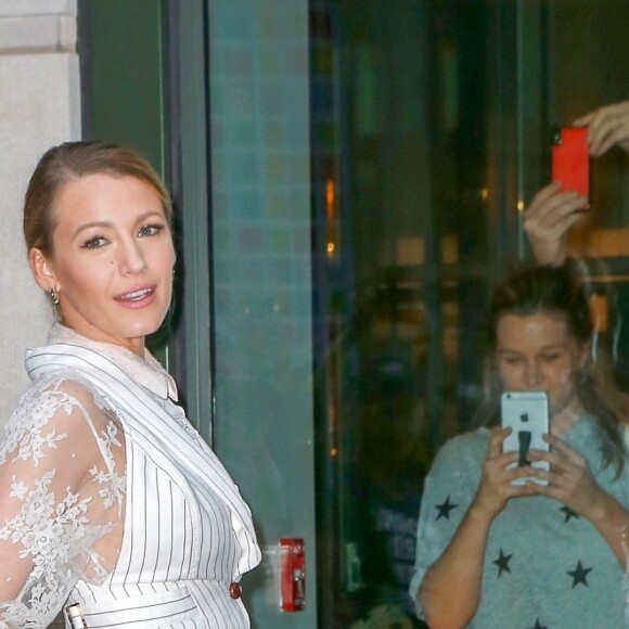 Blake Lively à la sortie de l'hôtel Crosby à New York, le 19 août 2018.