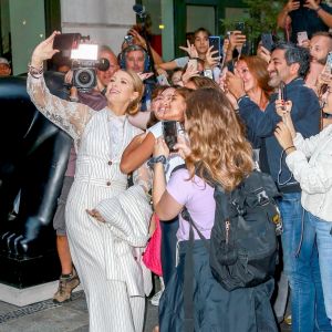 Blake Lively à la sortie de l'hôtel Crosby à New York, le 19 août 2018.