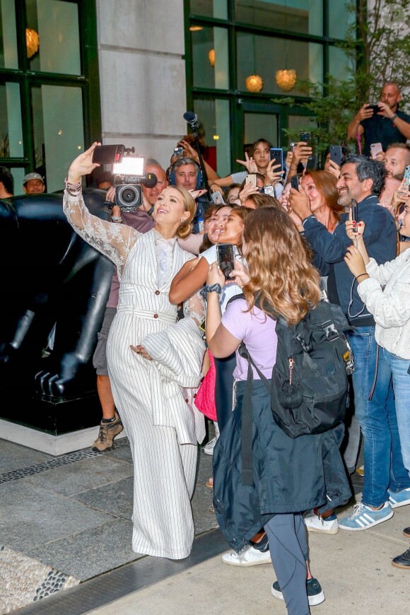 Blake Lively à la sortie de l'hôtel Crosby à New York, le 19 août 2018.