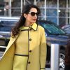 Amal Alamuddin Clooney (enceinte) quitte son hôtel de New York pour se rendre aux Nations Unies le 9 mars 2017.