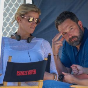 Ben Affleck, Lindsay Shookus - Exclusif - Les acteurs sur le tournage du film 'Triple Frontier' à Ewa à Hawaii, le 28 mars 2018