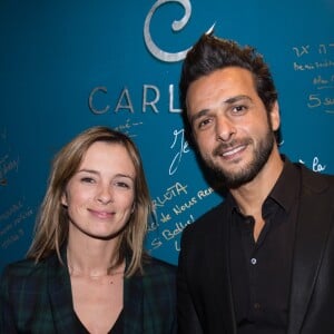 Exclusif - Maxim Nucci (Yodelice) et sa compagne Isabelle Ithurburu - Soirée de la Nuit de la Beauté à l'institut Carlota avec O.P.I et System Professional à Paris le 1er février 2018.© Cyril Moreau/Bestimage