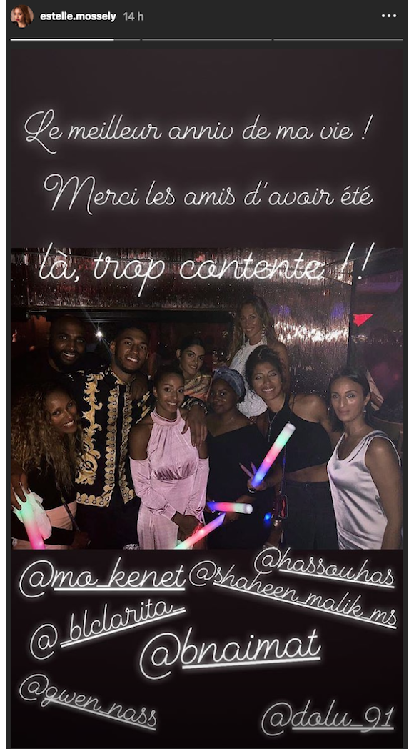 Estelle Mossely a publié des photos sur son compte Instagram le soir de son anniversaire célébré le 19 août 2018 à Saint-Tropez.