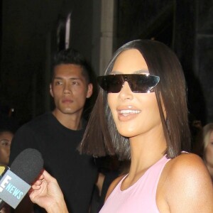 Kim Kardashian assiste à la vente aux enchères Christie's x What Goes Around Comes Around à Los Angeles, le 21 août 2018.