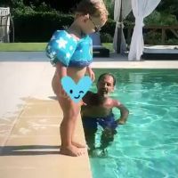 Ingrid Chauvin : Son fils Tom craquant casse-cou à la piscine