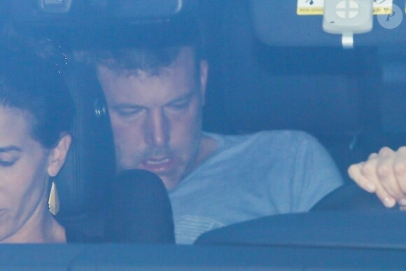 Jennifer Garner et Ben Affleck en voiture sur la route du centre de désintoxication Canyon Treatment Center à Los Angeles le 22 août 2018