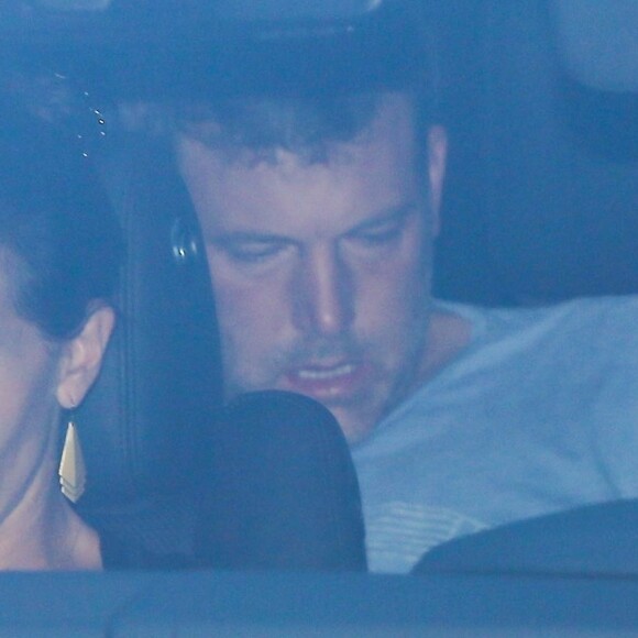 Jennifer Garner et Ben Affleck en voiture sur la route du centre de désintoxication Canyon Treatment Center à Los Angeles le 22 août 2018