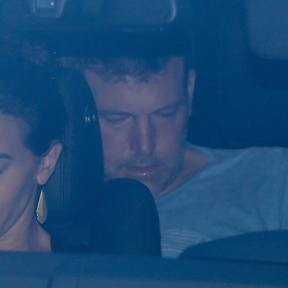 Jennifer Garner et Ben Affleck en voiture sur la route du centre de désintoxication Canyon Treatment Center à Los Angeles le 22 août 2018