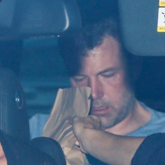 Jennifer Garner et Ben Affleck en voiture sur la route du centre de désintoxication Canyon Treatment Center à Los Angeles le 22 août 2018