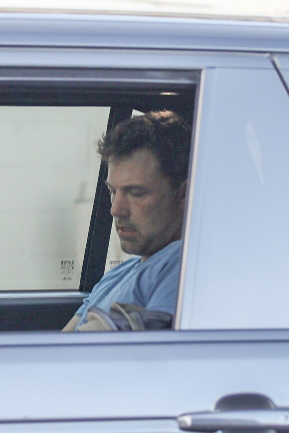Jennifer Garner et Ben Affleck en voiture sur la route du centre de désintoxication Canyon Treatment Center à Los Angeles le 22 août 2018