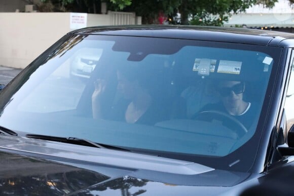 Jennifer Garner et Ben Affleck en voiture sur la route du centre de désintoxication Canyon Treatment Center à Los Angeles le 22 août 2018