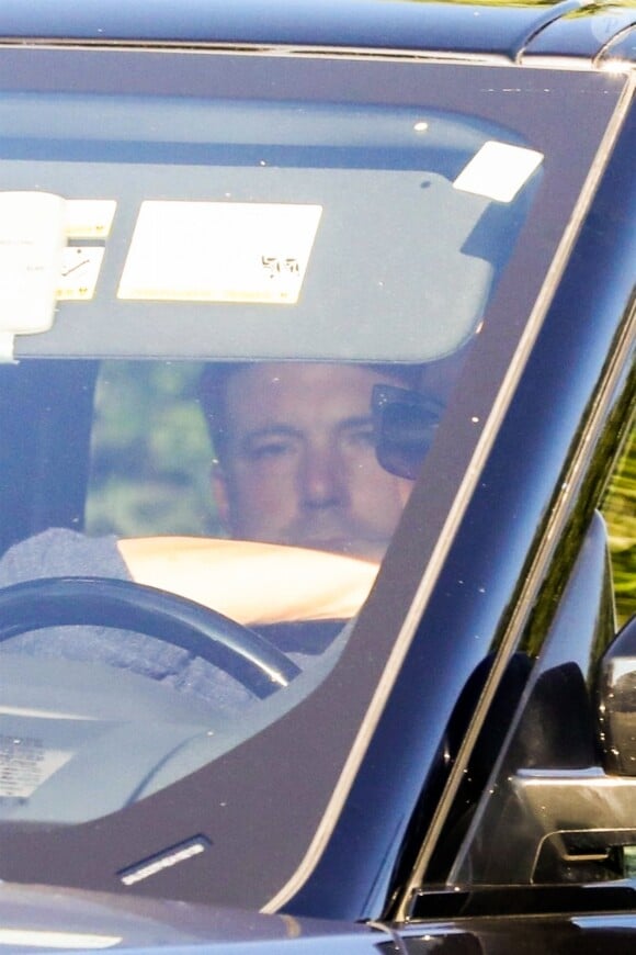 Jennifer Garner et Ben Affleck en voiture sur la route du centre de désintoxication Canyon Treatment Center à Los Angeles le 22 août 2018