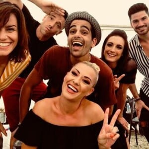 Fauve Hautot, Christophe Licata, Coralie Licata, Maxime Dereymez, Jordan Mouillerac et Katrina Patchett en tournée DALS - Instagram, 19 juillet 2018