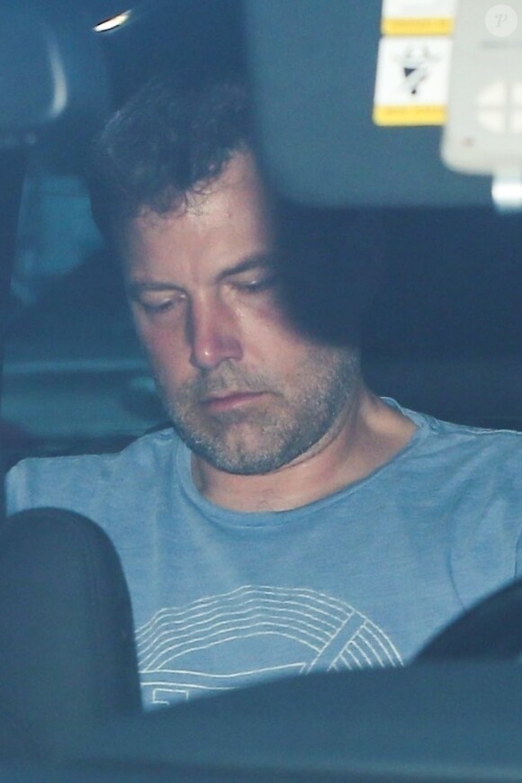 Jennifer Garner et Ben Affleck en voiture sur la route du centre de désintoxication Canyon Treatment Center à Los Angeles le 22 août 2018