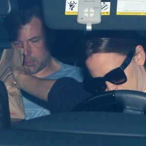 Jennifer Garner et Ben Affleck en voiture sur la route du centre de désintoxication Canyon Treatment Center à Los Angeles le 22 août 2018