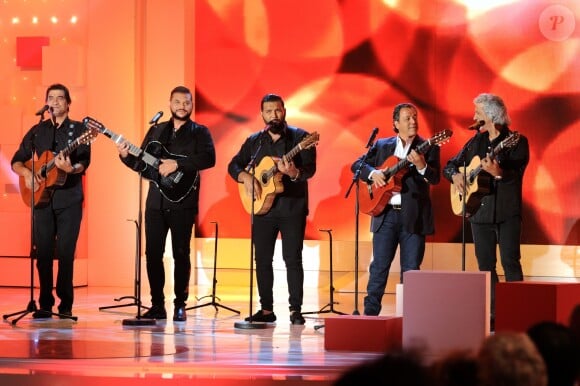 Exclusif - Chico & les Gypsies - Enregistrement de l'émission 'Vivement Dimanche' dans le studio Gabriel à Paris, le 27 aout 2018. La diffusion de l'émission sera le 2 septembre 2018 à un nouvel horaire. © Guillaume Gaffiot/Bestimage