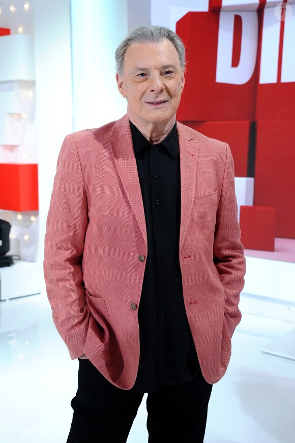 Exclusif - Herbert Léonard - Enregistrement de l'émission 'Vivement Dimanche' dans le studio Gabriel à Paris, le 27 aout 2018. La diffusion de l'émission sera le 2 septembre 2018 à un nouvel horaire. © Guillaume Gaffiot/Bestimage