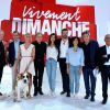 Exclusif - Herbert Léonard, Franck Ferrand, Hélène Gateau, Michel Drucker, Natacha Krief, Samuel Le Bihan, Naidra Ayadi, Lionnel Astier et le docteur Marcel Ichou - Enregistrement de l'émission 'Vivement Dimanche' dans le studio Gabriel à Paris, le 27 aout 2018. La diffusion de l'émission sera le 2 septembre 2018 à un nouvel horaire. © Guillaume Gaffiot/Bestimage