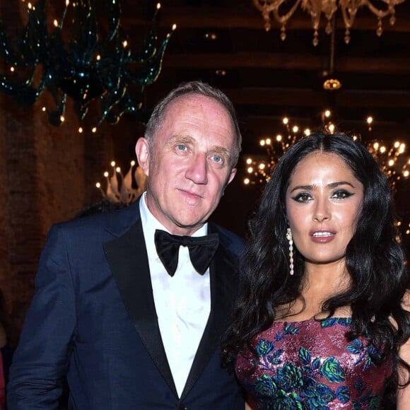 François-Henri Pinault , Salma Hayek - Les célébrités lors de la soirée ' Franca Sozzani Award' lors de la 75ème édition du Festival du Film International de Venise, la Mostra, le 2 septembre 2018.