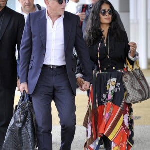 Salma Hayek et son mari François-Henri Pinault arrivent à Venise à l'occasion de la 75ème édition du Festival du Film International de Venise, la Mostra, le 31 aout 2018.