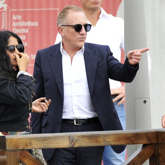 Salma Hayek et son mari François-Henri Pinault arrivent à Venise pour le 75ème festival du film, la Mostra le 31 août 2018.