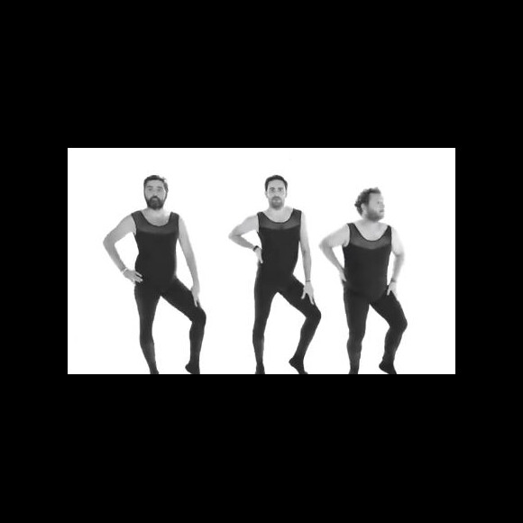 Camille Combal dans la peau de Beyoncé avec Clément l'Incruste et Nico du bureau - 3 septembre 2018