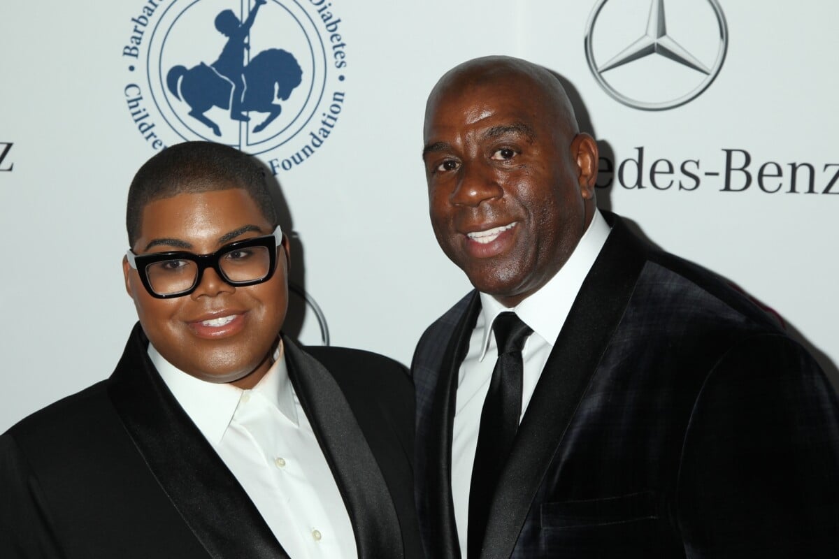 Photo Magic Johnson et son fils EJ Johnson lors du "2014 Carousel Of