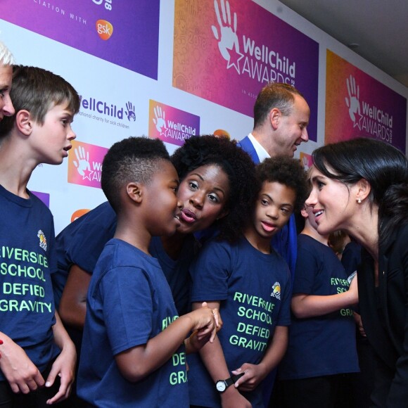 Le prince Harry, duc de Sussex et Meghan Markle, duchesse de Sussex à la soirée WellChild Awards à l'hôtel Royal Lancaster à Londres le 4 septembre 2018.