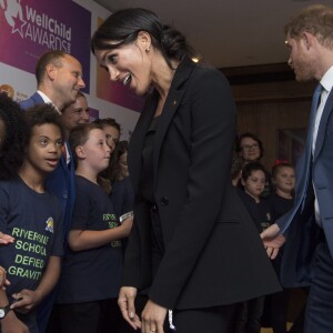 Le prince Harry, duc de Sussex et Meghan Markle, duchesse de Sussex à la soirée WellChild Awards à l'hôtel Royal Lancaster à Londres le 4 septembre 2018.
