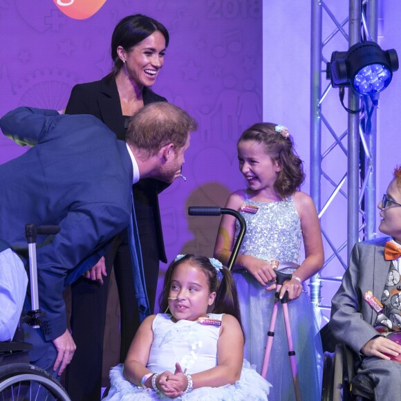 Le prince Harry, duc de Sussex et Meghan Markle, duchesse de Sussex à la soirée WellChild Awards à l'hôtel Royal Lancaster à Londres le 4 septembre 2018.