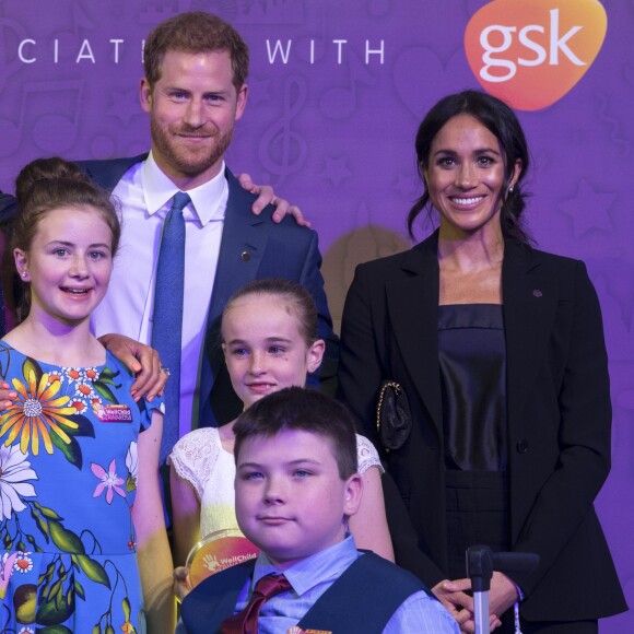 Le prince Harry, duc de Sussex et Meghan Markle, duchesse de Sussex à la soirée WellChild Awards à l'hôtel Royal Lancaster à Londres le 4 septembre 2018.