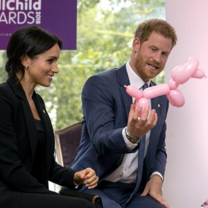 Le prince Harry, duc de Sussex et Meghan Markle, duchesse de Sussex à la soirée WellChild Awards à l'hôtel Royal Lancaster à Londres le 4 septembre 2018.