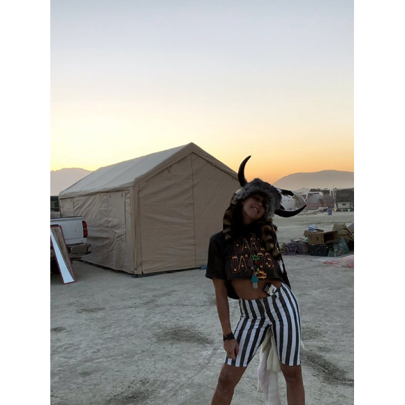 Pauline Ducruet à Burning Man, image extraite de sa story Instagram, septembre 2018.