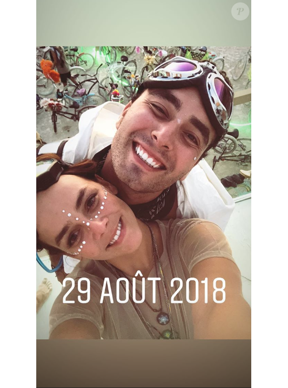 Pauline Ducruet au festival Burning Man, image extraite de sa story Instagram, septembre 2018.