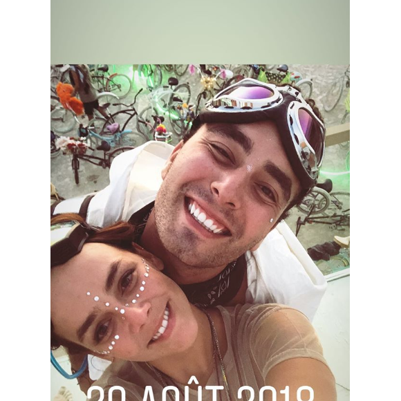 Pauline Ducruet au festival Burning Man, image extraite de sa story Instagram, septembre 2018.