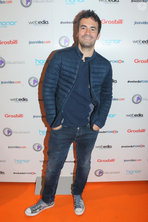 Alex Goude à l'ouverture, en avant-première, du "Paris Games Week" au Parc des Exposition de la porte de Versailles, à Paris, le 26 octobre 2016.